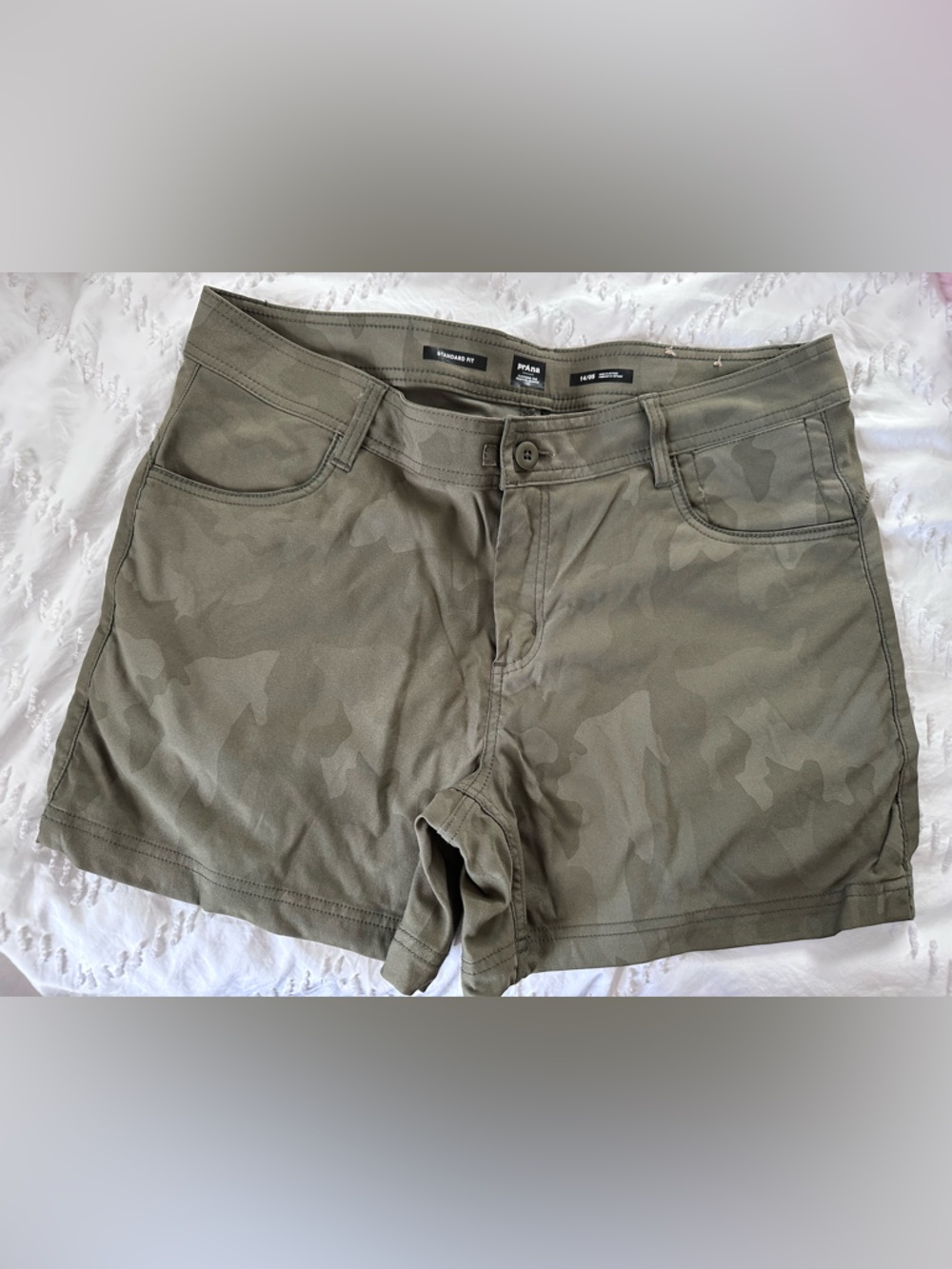 Prana Olive Green Athletic Shorts
